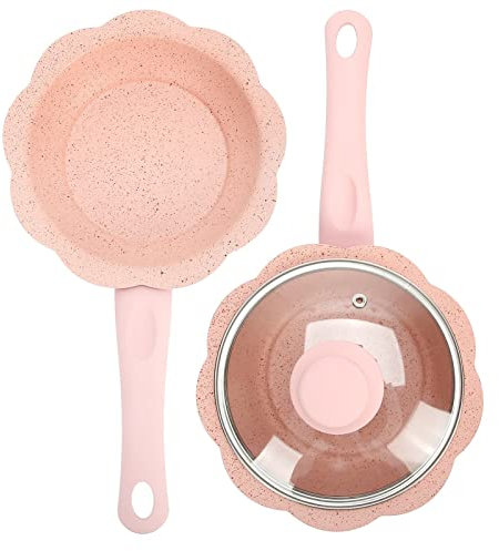 Ensemble de Marmites à Soupe au Lait, Poêle Multifonction Antiadhésive, Casserole, Aliments pour bébé, Ustensiles de Cuisine, Rose