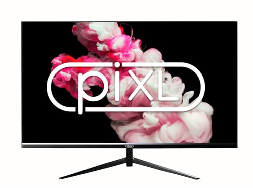 piXL Monitor senza cornice, pannello LCD IPS widescreen, tempo di risposta 5ms, frequenza di aggiornamento 75Hz, Full HD 1920 x 1080, VGA, HDMI, alimentatore interno, supporto 16,7 milioni di colori