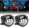 TINMAGI Faros Antiniebla, 4 Pulgadas 30W Faro LED Redondo Parachoques Delantero, Universal para Wrangler Todos los Modelos, 1 Par Negro