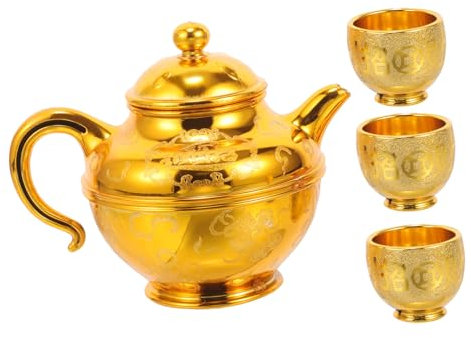 Cabilock Tetera y Tazas De Ofrenda De Arenoso Kit Ritual Compacto Para Decoración Versátil Para Ceremonia y Uso Diario