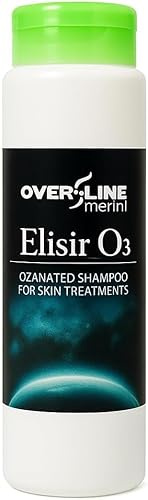 OVER LINE MERINI | Shampoo per Cani all'Ozono 250ml - Ipoallergenico, Antiparassitario, per Pelo Lungo e Corto - Ideale per Barboncino, Spitz, Maltesi - Uso Frequente, Pelle Sensibile.