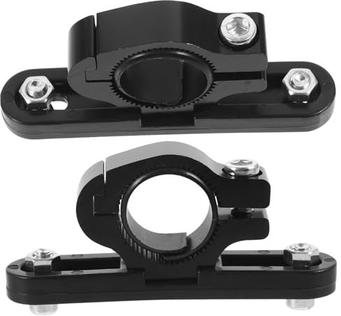 BESTonZON Bike Handlebar Bottle Mount Adapter 2pcs Black Bicycle Water Bottle Cage Clamp for Road and Mountain Bikes Seatpost Holder Conversion Accessory
