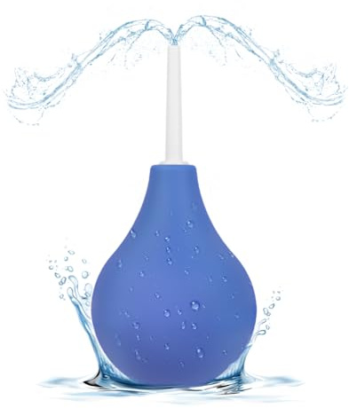 ACWOO 224ml Po Dusche Irrigator zur Darmspülung, Anal-Spülung aus medizinischem Silikon - Hygienisch und BPA-frei (Blau)