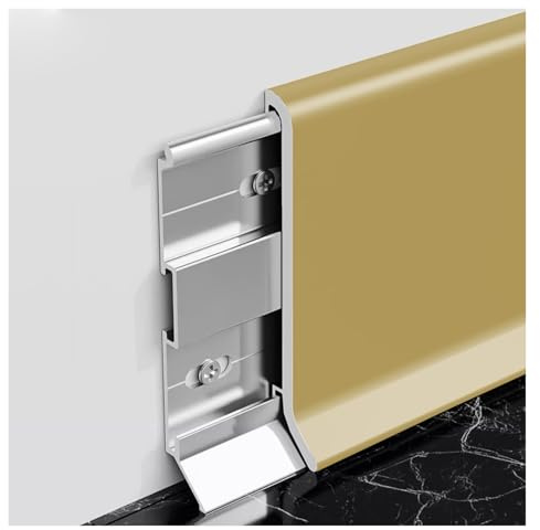 Plinthe en aluminium - Plinthe en métal à angle droit pour couverture décorative et protectrice