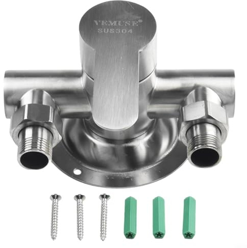 Hot and Cold Water Shower Faucet Mixer Valve with Ceramic Valve and Rubber Sealing Ring