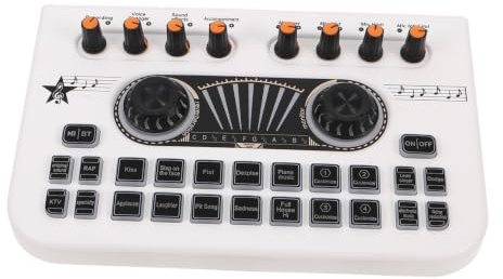BAZEITFLOW Consola de Mezclas de Sonido para Transmisión Inalámbrica Mezclador de Grabación Digital Portátil para Dj Karaoke y Presentaciones Mezclador de Audio Multiescenario