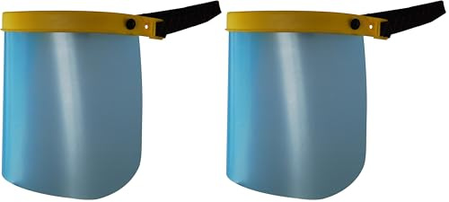 Greenstar OZAKI - Visière De Protection Ecran En Polycarbonate - Modèle Professionnel - Hauteur Visière 190 mm - Débroussailleuse & Bricolage (Lot de 2)
