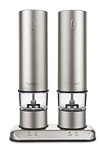 Cuisinart SP-4 Moulin à poivre et sel électrique rechargeable en acier inoxydable brossé