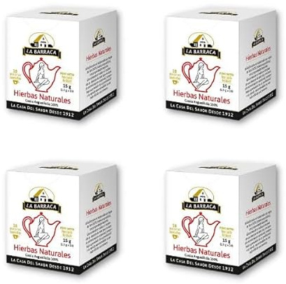 La Barraca Infusión 4 unidades x 10 Sobres (40 SObres) Cassia Angustifolia - Infusiones Naturales Hierbas Naturales