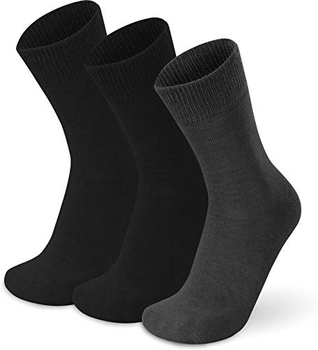 normani 3 Paar Alpaka-Vollplüsch Socken Wintersocken Wollsocken mit extra weichem Gummibund für Damen und Herren