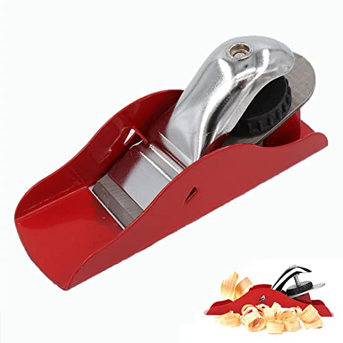 Guanici Einhandhobel Holzhobel Hobelmaschine Blockhobel Taschenhobel 160mm Schlichthobel,Sohle und Seiten geschliffen Glättungshobel für Trimmen Holz Planung Carving Kante Rundung DIY Handwerk Basteln