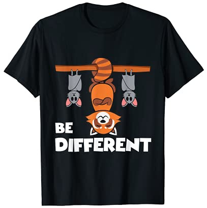 Kawaii Red Panda Be Different Camiseta