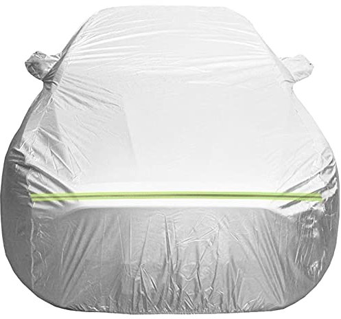 Car cover compatible with DS DS3 DS4 DS5 DS7 outdoor car cover 100% waterproof Windproof dust-proof Anti-snow All-weather protection (Color : Silver, Size : DS3)