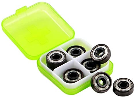 SUOFEILAIMU 627 Keramikkugel Quad Skatinglager 7mm Bohrung künstlerische Schlittschuhe Rollschuhlager 627 for Eiskunstlauf (Color : 8pcs 627z Zro2 6balls)