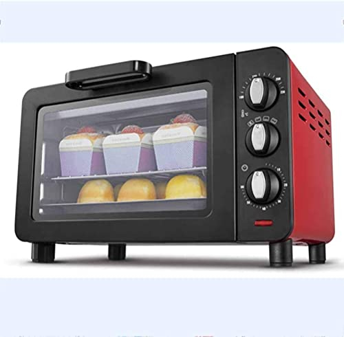 CAZARU Mini Horno de 15 l, Horno Tostador de encimera de convección, Horno Tostador Digital multifunción de Acero Inoxidable