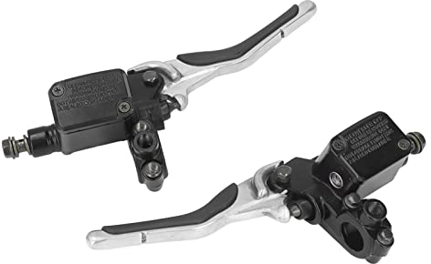 Dioche für Sitze und Zubehör Paar Motorrad Links Rechts Bremsgriffhebel mit Ölkanne Aluminiumlegierung CNC-Ersatz für Yq50 Aerox 1997-2013