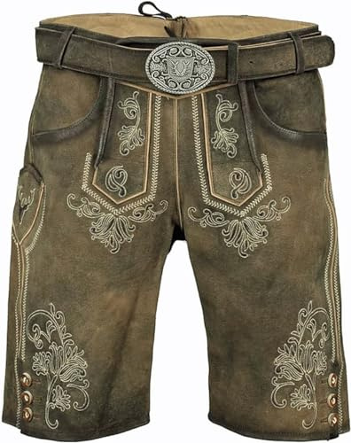 Krüger Dirndl GmbH Lederhose Paolo mit Gürtel - 44