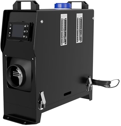 HENGMEI Calentador de Aire Diesel, 12V 8KW Calentador de Vehículos Diesel Calentador de Combustible Portátil Calefacción Estacionaria con Pantalla LCD para Camión Coche Barco RV (Tipo B, Negro)