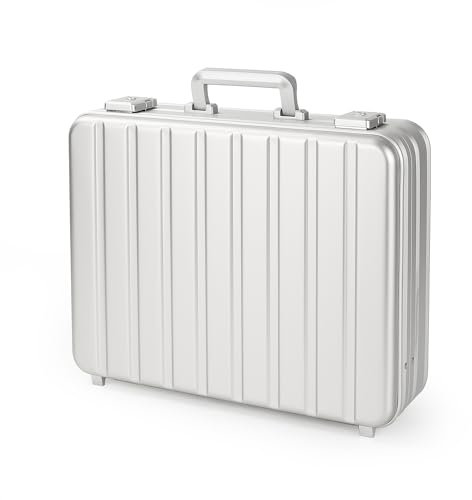 urecimy Metall Ausrüstung Kamera Fall mit Schaum Laptop Aktentasche Auto Tragetasche Reisen Weekend Fall 46x35x11.5cm