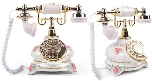 Audio Guest Book Phone Audio GuestBook for Weddings, Classic Audio Messages Guest Book for Parties Weddings Birthdays Rentals Confessions Special Occasions (White Rose)