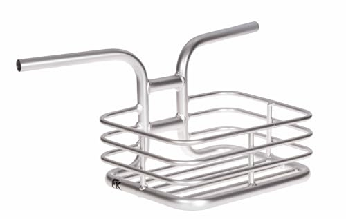 FK Cycling Panier / guidon de vélo en aluminium avec guidon intégré (argent)