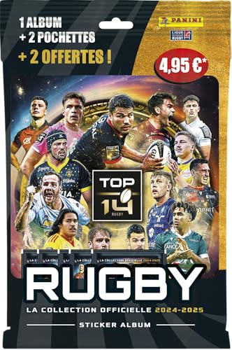 Panini Rugby Top 14 2024-2025 - Album + 2 tasche + 2 offerte, 004872SPCFGD