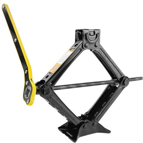 Crihovy Wagenheber 2T Scherenwagenheber, Autoheber Wohnwagen, Ratschenschlüssel, Auto Heber Ratsche, Wagenheber mit Radkreuz, Spindelwagenheber