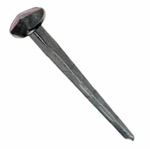 Chiodi lucchetto, lunghezza 40 mm, set da 10 pezzi, chiodi, chiodi forgiati, chiodi decorativi forgiati, effetto anticato, superficie blu-nera