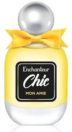 Enchanteur Mon Amie Eau de Toilette, Vibrant Citrus Floral, 50ml | Vibrant Citrus Perfume with Floral and Amber Notes, Uplifting Fragrance for Daily Confidence, Thoughtful Gifting for Women