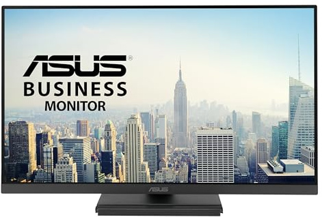 ASUS VA249QGSE, professionell 23,8-tums Full HD IPS-skärm (1920 x 1080), 120 Hz, 1 ms MPRT, Adaptive-Sync-teknik, HDMI, DisplayPort, VGA, ramlös och flimmerfri, ergonomisk design