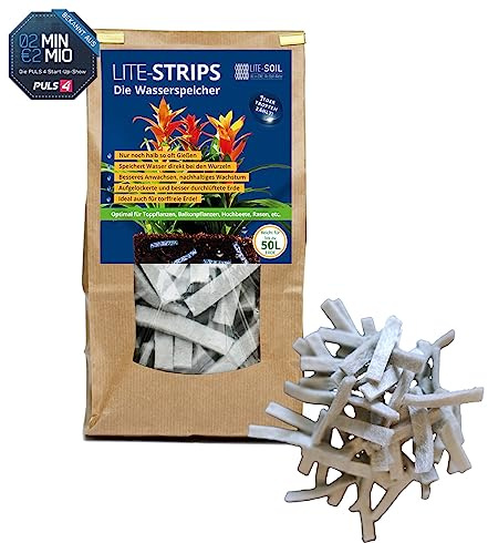 Lite-Soil Wasserspeicher für Pflanzen LITE-Strips PP nachhaltig/wiederverwendbar (2,5 L) bekannt aus 2MIN2MIO