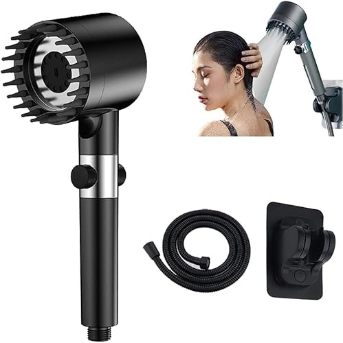 EXQST Deutsch Multifunktions Massage Duschkopf Großer Durchfluss Handbrause Hochdruck 3 Modus Handbrause Düse