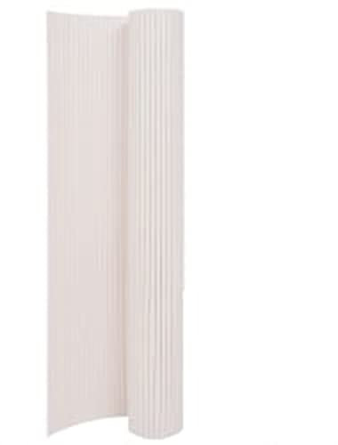 Homgoday PVC Gartenzaun Sichtschutzmatte 110x500cm Weiß, UV-beständig, für Balkon & Garten Model317161