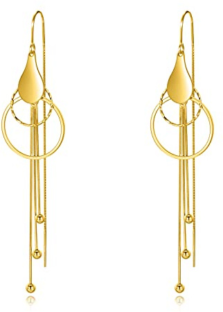 VONALA Hängend Ohrringe 925 Sterling Silber Blume/Perlen/Schmetterling Durchzieher Ohrringe Tropfen Baumeln Ohrringe für Damen Geburtstag Geschenk