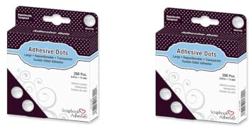 Scrapbook ADHESIVES by 3L Adhesive Dots Large Repositionable Pack of 2 (400 Dots Total)
