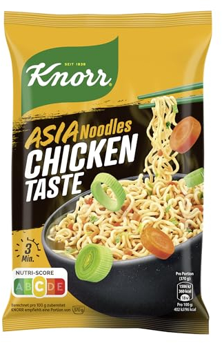Knorr Instant Nudeln Chicken Taste schneller Asia Snack fertig in nur 3 Minuten 11x 70 g
