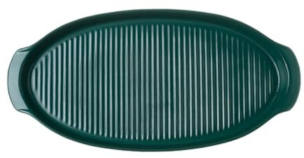 IMIKEYA Keramik Servierplatte Oval Für Küche Backform Mit Griffdesign Für Sushi Und Backen Leicht Zu Reinigen