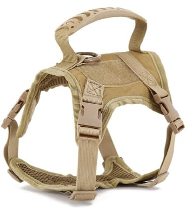 Pettorina per Gatti Tattica,Imbracatura per Gatto Regolabile con Maniglia Controllo per Gatti Cucciolo Allenamento Jogging Passeggiate
