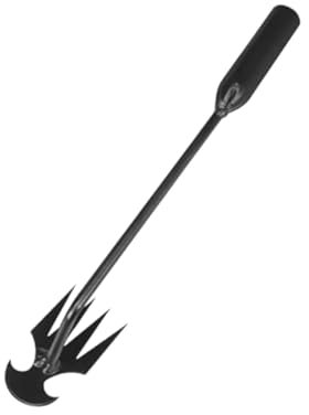 Herramienta de desmalezado para raíces, herramienta de desmalezado de 4 dientes, acero para jardín, herramienta manual de escarda con herramienta de deshierbe multifuncional para limpiar juntas de