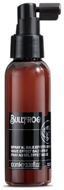 Bullfrog - Salzspray mit Wellen-Effekt: Strukturierendes und leichtes Haarspray, verleiht Volumen und sorgt für einen wilden, kraftvollen Look, 92,5% natürliche Inhaltsstoffe, 100 ml