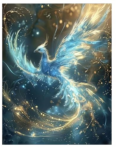 DCIDBEI Diamond Painting Erwachsene Phönix 40x50cm Diamant Painting Bilder Phönix Malen nach Zahlen Phönix Diamant Malerei kits Kreuzstich Mosaik Aufkleber Gemälde Puzzle Diamanten Tiere