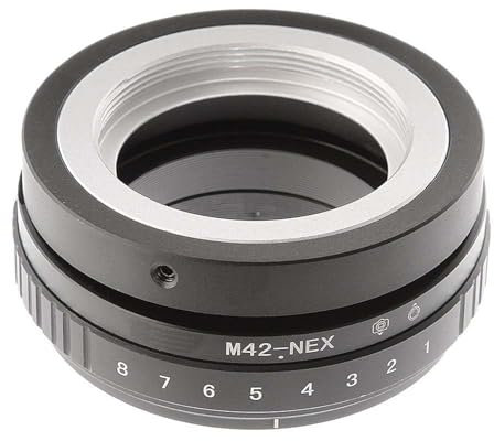 KE88FENG Anello Adattatore Tilt Shift for fotga for Obiettivo M42 su Fotocamera for Sony NEX E Mount ILCE-7 A7S A7R II A5100