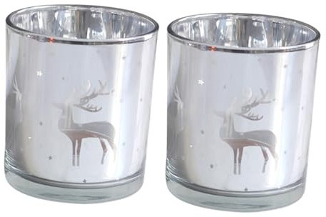 Zerodeko 2stücke Weihnachtskerzenbecher Aus Glas Kerzenhalter Leerer Becher Becher Für Kerzen Aromatherapie-kerzenbecher Glasbecher Für Kerzen