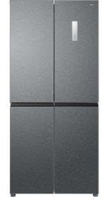 TCL RP470CXE2UK 470L Total No Frost American Style Fridge Freezer - Stainless Steel