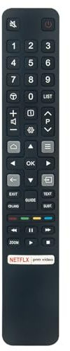 Télécommande Compatible avec TCL QLED TV 43P725 50P638 58P635 75P631