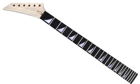 Gitarrenhals Ersatz Set Linkshänder Gitarrenhals Aus Ahorn 24 Bünde Griffbrett Aus Palisander Sicherungsmutter