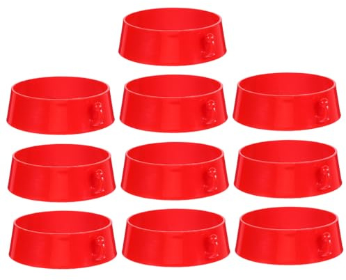 ABOOFAN 10pcs Traffic Barrier Accessories Plastic Cone Chain Connector Safety Chain Connector Night Visibility Construction