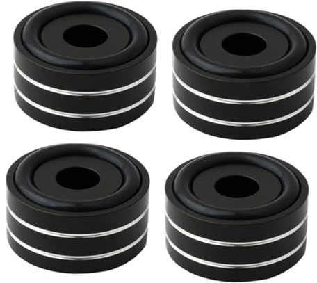 Happyyami 4pezzi Cuscini Antivibrazione Per Piedini Di Amplificatori Cuscinetti Per Altoparlanti Subwoofer Base Di Altoparlanti Protezione Da Urti Smorzamento Elevato Sostituzione Pratica