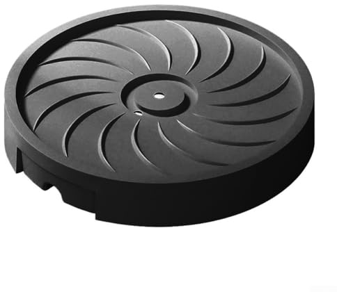 Vassoio a rullo per piante con ruote girevoli per la cura delle piante in interni ed esterni senza sforzo (nero, 30 cm)