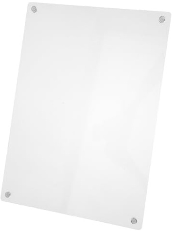 Operitacx Tablero Magnético de Acrílico Transparente para Borrado Seco Planificador de Comidas y Notas de Pizarra Reutilizable para Mensajes el Refrigerador para Organización Familiar